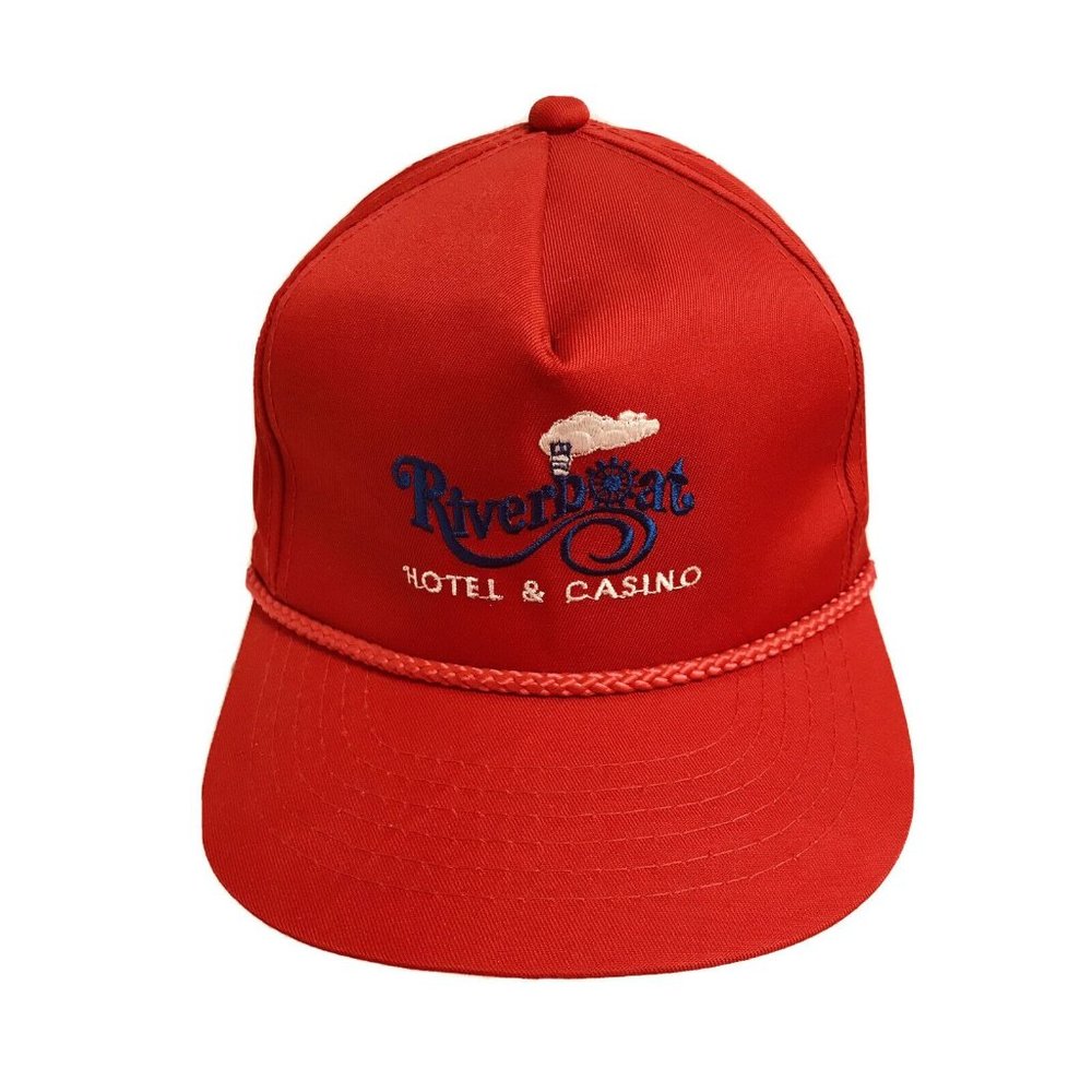 Vintage Riverboat Hotel & Casino Red Snapback Hat